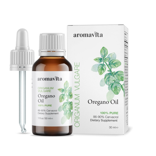 Aromavita 100% Pure Greek Oregano Oil - Unprocessed, 100% Pure undiluted -  1fl. oz/30ml