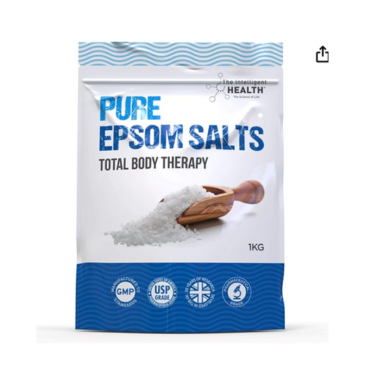 Pure Epsom Salts | Magnesium Sulphate Bath Salt, Herbal (1 kg (Pack of 1)