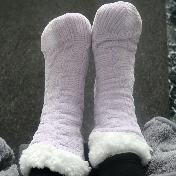 Pre Order Smelly Extra Thick Fluffy House Socks – Deep Worn Scent by Goddess Tootsie®