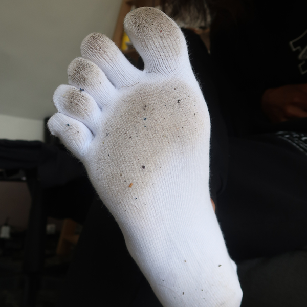 Pre Order Smelly Worn Five-Finger Socks – Toe-Separated Warm Foot Scent by Goddess Tootsie®