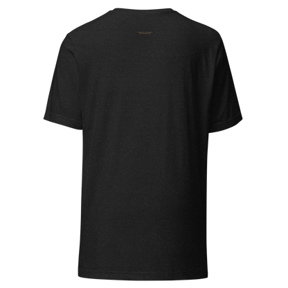 Back of a black Property of a Goddess T-shirt